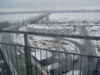 Зимние очертания мост - сити. Днепропетровск.