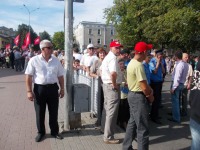 Забезпечення охоронцями ТзОВ "САПСАН" порядку під час візиту Віталія Кличко у м.Стрий