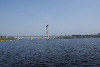Вид на майбутній новий міст через Дніпро