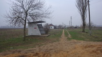 Зупинка в селі Маслівка і залишки колишнього радгоспу "Маслівський"