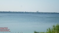 Фотографія Нової Каховки з протилежного берега Дніпра-з Козацького