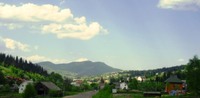 Slavske. View of the Trostyan Mountain