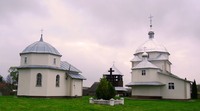 The newly rebuilt church in the village Prylbychi.
