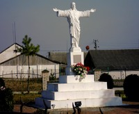 The figure of Jesus Christ in the village Ugry
