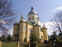 Св́ято-Миколаївська церква у Великому Любіні Львівської області.